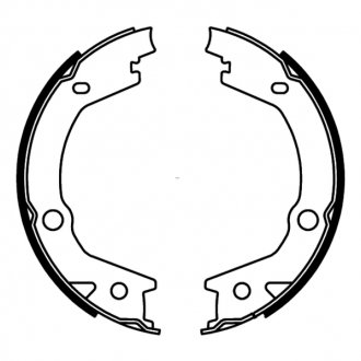 C00527ABE ABE Тормозные колодки, барабанные