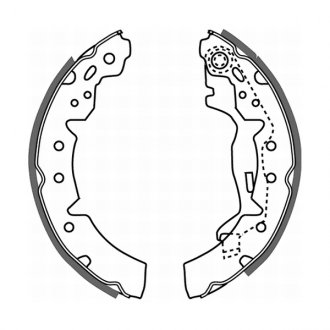 C02063ABE ABE Тормозные колодки, барабанные