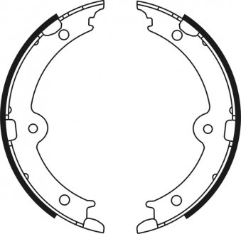 C02087ABE ABE Гальмівні колодки, барабанні