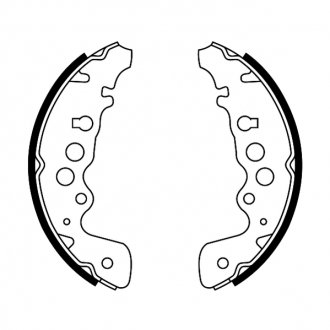 C08018ABE ABE Гальмівні колодки, барабанні