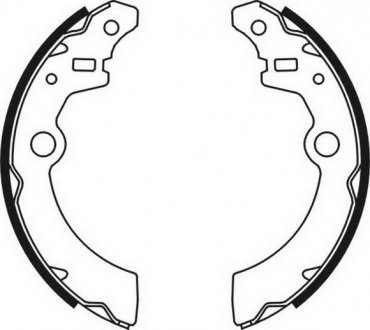 C08021ABE ABE Гальмівні колодки, барабанні
