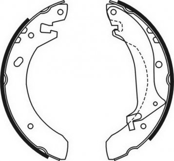 C0I001ABE ABE Гальмівні колодки, барабанні