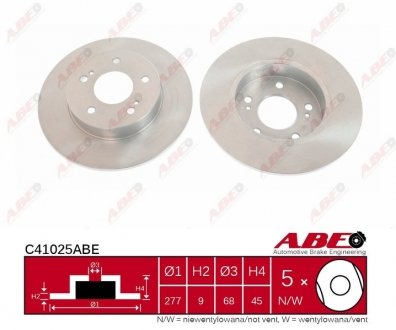 C41025ABE ABE Тормозной диск