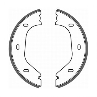 CRB000ABE ABE Гальмівні колодки, барабанні