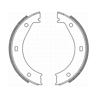 CRB005ABE ABE Тормозные колодки, барабанные