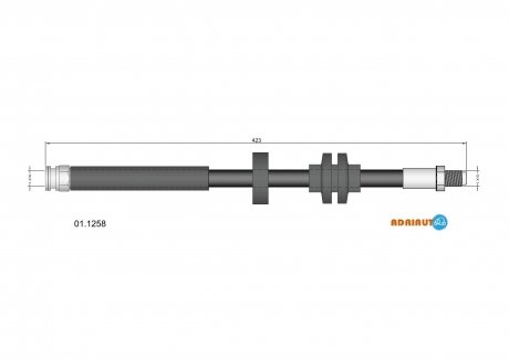 01.1258 ADRIAUTO ADRIAUTO FIAT Шланг тормозной задн. ALFA 159