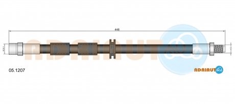 05.1207 ADRIAUTO ADRIAUTO BMW Шланг тормозной передн. E34,E32,E31