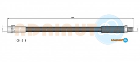 05.1213 ADRIAUTO ADRIAUTO BMW Шланг тормозной передн. E38