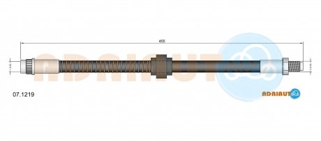 07.1219 ADRIAUTO ADRIAUTO CITROEN Торм.шланг передн.ZX -97