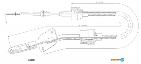 11.0120.1 ADRIAUTO Трос зчеплення