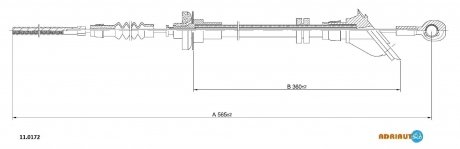 11.0172 ADRIAUTO ADRIAUTO FIAT Трос сцепления Panda