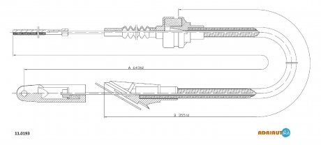 11.0193 ADRIAUTO ADRIAUTO FIAT Трос сцепления Uno Fiorino