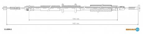 11.0204.1 ADRIAUTO Трос ручного гальма