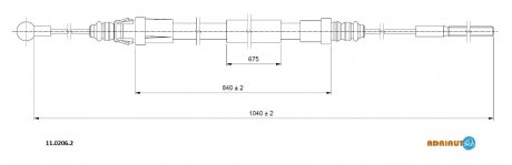 11.0206.2 ADRIAUTO Тросик