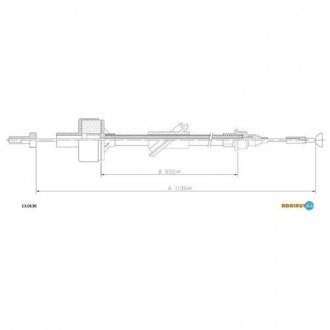 13.0130 ADRIAUTO Трос зчеплення