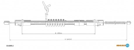 13.0205.1 ADRIAUTO Трос ручного тормоза