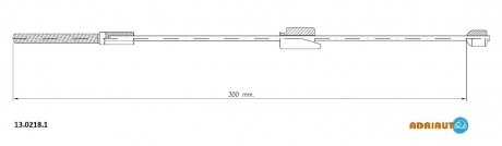 13.0218.1 ADRIAUTO Трос ручного гальма