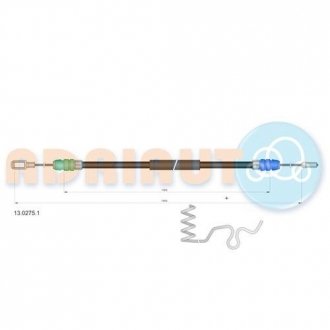 13.0275.1 ADRIAUTO ADRIAUTO FORD Трос ручного тормоза лев. Transit 06-