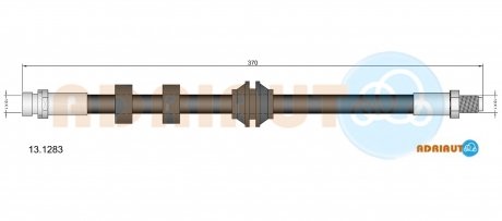 13.1283 ADRIAUTO ADRIAUTO FORD Торм.шланг передн.Focus 98-