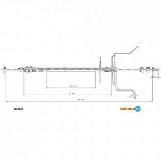 28.0303 ADRIAUTO Трос акселератора
