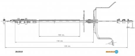 28.0310 ADRIAUTO ADRIAUTO NISSAN Трос газа Almera 95-
