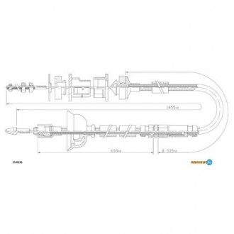 35.0136 ADRIAUTO Трос зчеплення