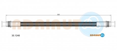 35.1248 ADRIAUTO ADRIAUTO PEUGEOT Шланг торм. зад. прав. 206