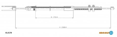 41.0178 ADRIAUTO ADRIAUTO RENAULT Трос сцепления Master PR/AR 89-9/97 (1980/173