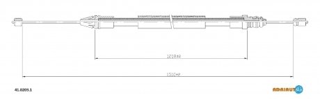 41.0203.1 ADRIAUTO ADRIAUTO RENAULT Трос ручного тормоза задн. лев./прав. Megane 2.0 16v 9/95-