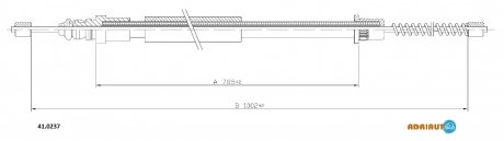 41.0237 ADRIAUTO Трос ручного гальма