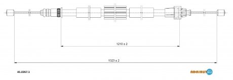 41.0267.1 ADRIAUTO Трос зупиночних гальм