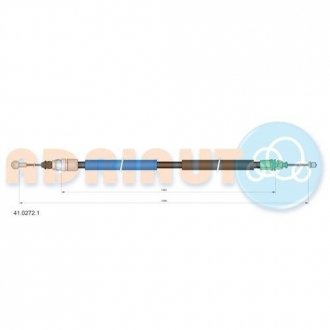 41.0272.1 ADRIAUTO Трос ручного тормоза OPEL VIVARO, RENAULT TRAFIC (выр-во Adriauto)