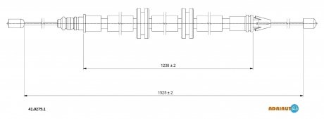 41.0279.1 ADRIAUTO Трос зупиночних гальм