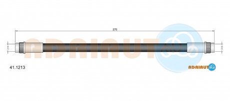 41.1213 ADRIAUTO ADRIAUTO RENAULT Шланг тормозной задний R5,9,11,19,25,TWINGO B