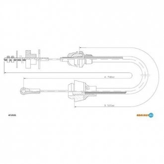 47.0101 ADRIAUTO Трос сцепление SKODA FELICIA (вир-во Adriauto)