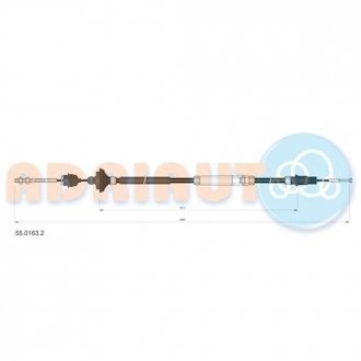 55.0163.2 ADRIAUTO Трос сцепления VW TRANSPORTER (выр-во Adriauto)
