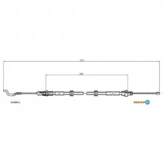 55.0205.1 ADRIAUTO Трос ручного тормоза