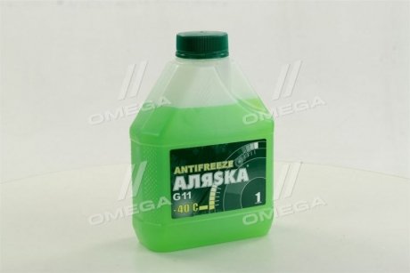 Антифриз Аляска ANTIFREEZE-40 (зелений) Каністра 1л/0,98кг 5063