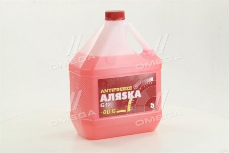 Антифриз Аляска ANTIFREEZE-40 (червоний) Каністра 5л/4,9 кг 5527