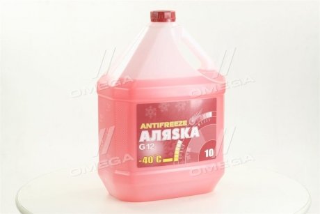 Антифриз Аляска ANTIFREEZE-40 (червоний) Каністра 10л/9,83кг 5528