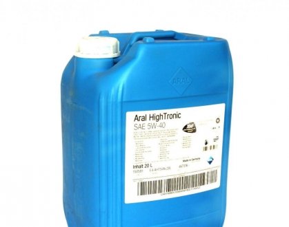 AR-1505B1 ARAL Олива моторна High Tronic SAE 5W40 (20 Liter) ARAL AR-1505B1