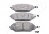 51-00-00018 ASHIKA Тормозные колодки задние дисковые Citroen BERLINGO; C4; C3; DS3; Peugeot PARTNER (выр-во ASHIKA) (фото 3)