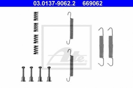 03.0137-9062.2 ATE Пружины тормозных колодок Bmw 5,6,7