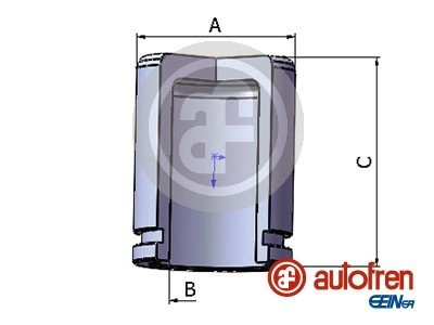 D025550 AUTOFREN Поршень суппорта Corolla 01-07 33,9*47,65mm