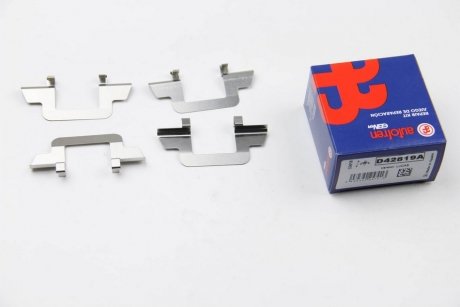 D42819A AUTOFREN Монтажний к-кт гальмівних колодок перед POLO/CITROEN C3 02-