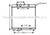 PE2300 AVA COOLING Радіатор охолодження двигуна 206/307/C4/Xsara/BERLINGO (Ava) (фото 2)