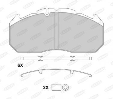 BCV29030BK BERAL Колодки гальмівні, WVA 29030, WVA 29113