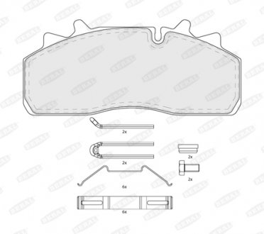 BCV29159TK BERAL тормозные колодки, дисковые