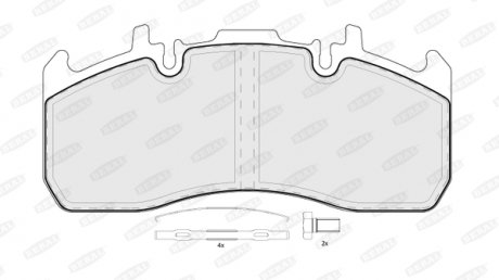 BCV29173TK BERAL тормозные колодки, дисковые