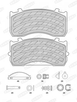 BCV29183TK BERAL тормозные колодки, дисковые